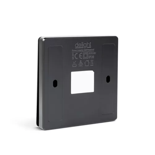 Kinetic fali kapcsoló, rádiófrekvenciás (433 Mhz), 1 áramkörös, fekete. 55352BK
