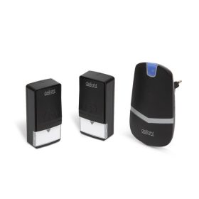   Vezeték nélküli csengő hálózati, 2 db dinamós nyomógombbal. 55343BK-2