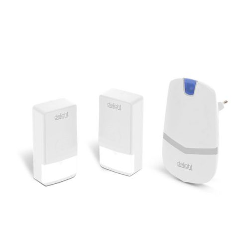 Vezeték nélküli csengő hálózati, 2 db dinamós nyomógombbal. 55343WH-2