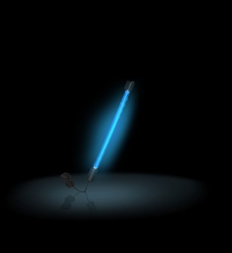 Flexibilis LEDes fénycső kék 38 cm