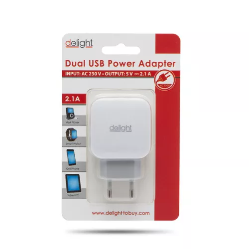 2-es USB töltő hálózati. 55045-2
