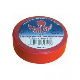 PVC szigetelőszalag 15 mm / 10 m piros