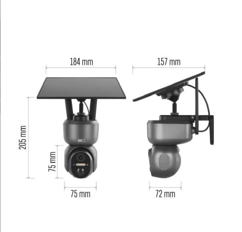 4G LTE (SIM kártyás) szolár (napelemes) kamera, forgatható. H4058