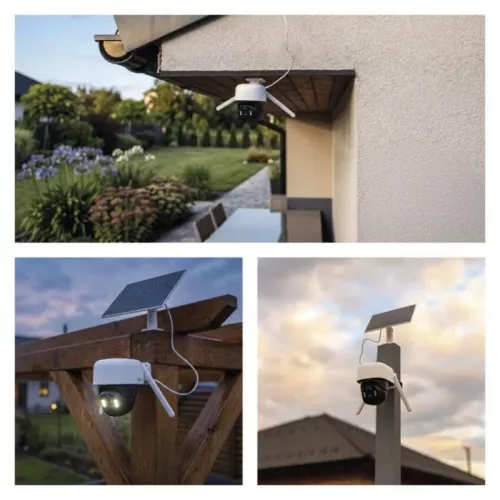 WiFi-s szolár (napelemes), akkumulátoros kültéri kamera, forgatható. WASP 5MP. H4067