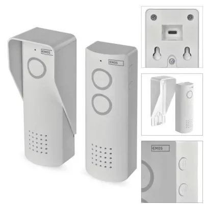 Vezeték nélküli audio kaputelefon, 1 lakásos. H1087