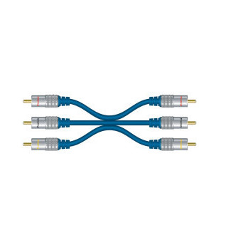 Professzionális átjátszókábel 3 RCA - 3 RCA. PROLINK